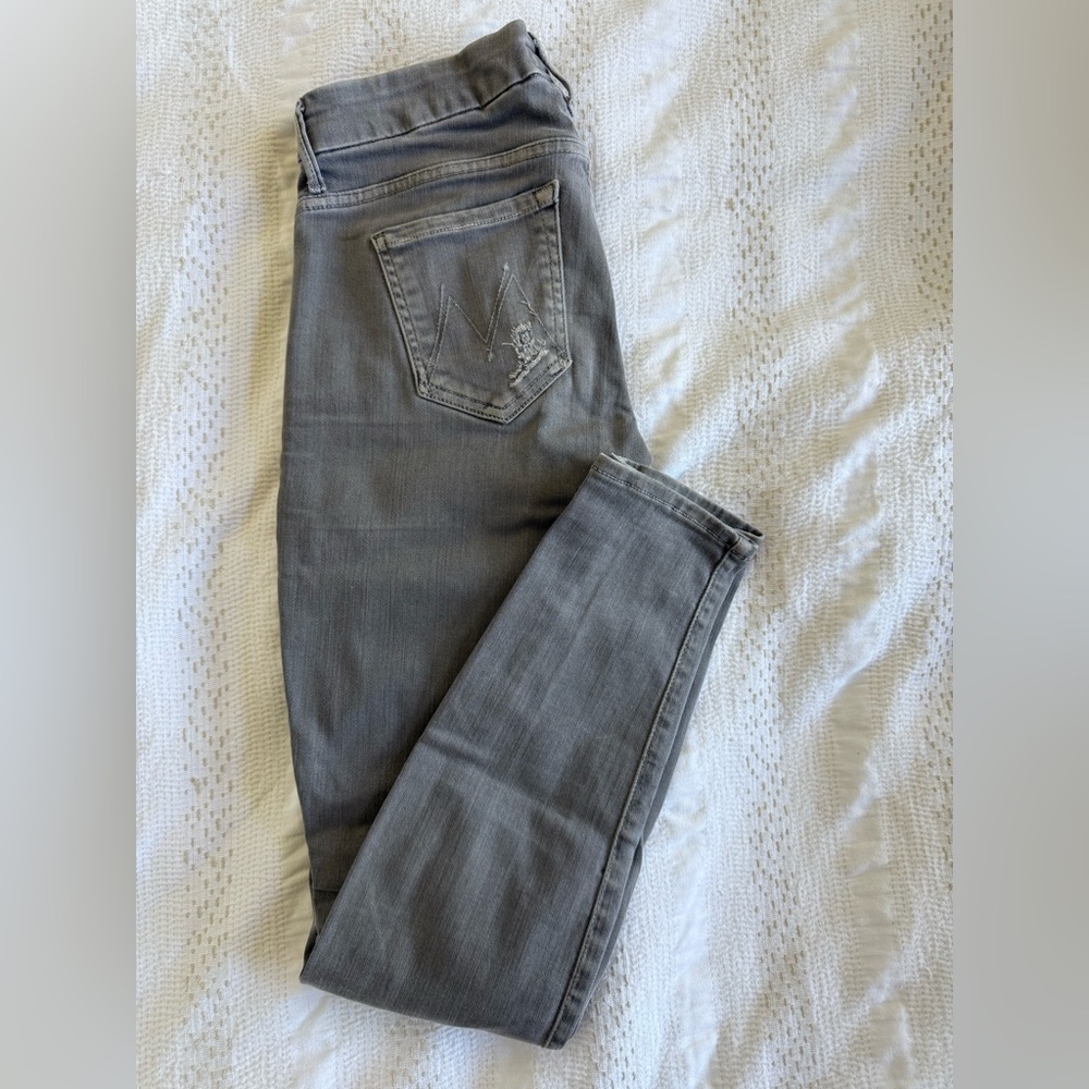 Mother Gray Skinny Jeans Size 25